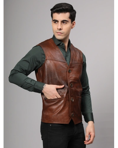 Men's Waist coat in Antique Design || CHARMSHILP🏇🏇-XXL-2