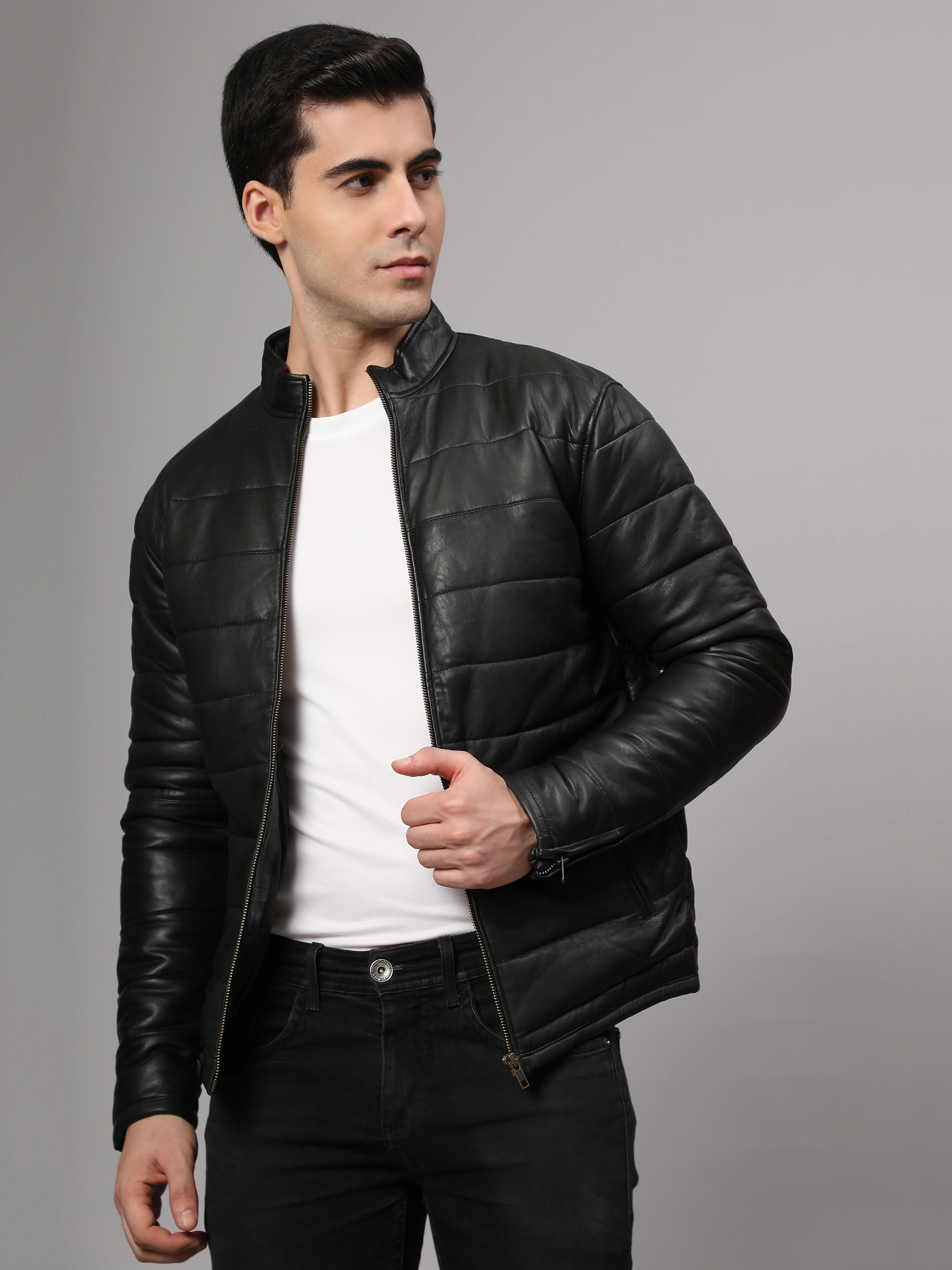 Quilted Bomber Jacket || Charmshilp🏇🏇-S-2