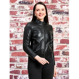 Black full sleeve Solid Women's jacket - full size body pattern -| Charmshilp