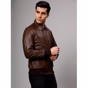 Theory Varsity Jacket In Leather Genuine Leather -| CHARMSHILP