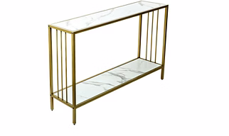 Console Table Solid Wood Office Table  (Free Standing, Finish Color - Light Gold, DIY(Do-It-Yourself))