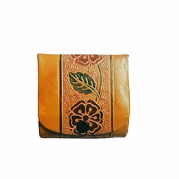 pure leather lipstick case box holder with mirror for 3 lipsticks code 1171