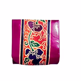 pure leather lipstick case box holder with mirror for 3 lipsticks code 1159