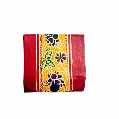 pure leather lipstick case box holder with mirror for 3 lipsticks code 1157