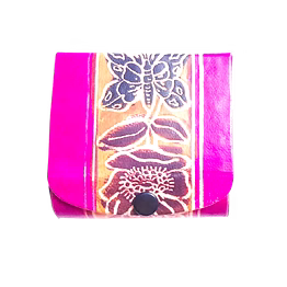 pure leather lipstick case box holder with mirror for 3 lipsticks code 1153