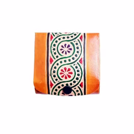 pure leather lipstick case box holder with mirror for 3 lipsticks code 1152