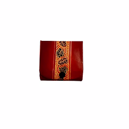 pure leather lipstick case box holder with mirror for 3 lipsticks code 1090