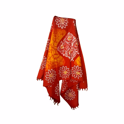 hand batik dupatta shawl pure cotton code 1052