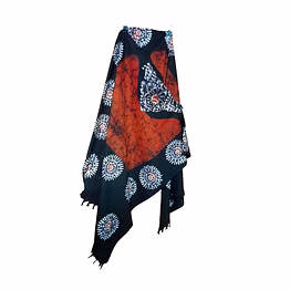 hand batik dupatta shawl pure cotton code 1040