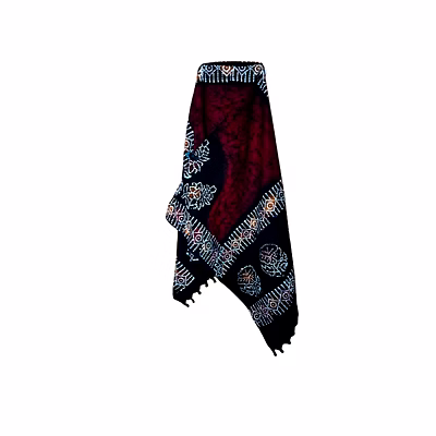 hand batik dupatta shawl pure cotton code 1039