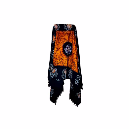 hand batik dupatta shawl pure cotton code 1038
