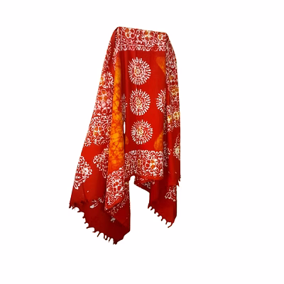 hand batik dupatta shawl pure cotton code 1018