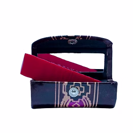 indian handcrafted pure leather designer lipstick cases with mirror code 1001