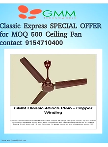 GMM Classic Ceiling fan
