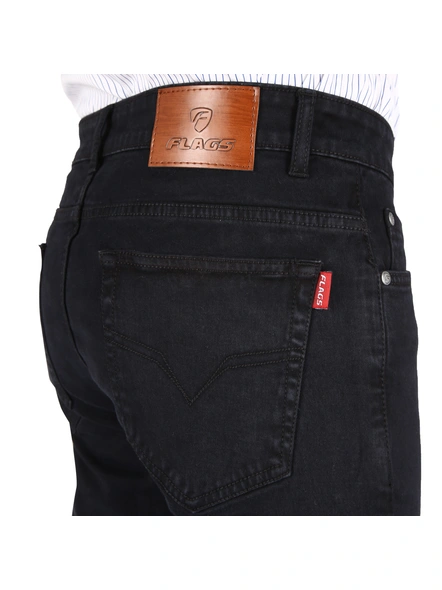 FLAGS Men's Slim Fit Jeans (BasicSTR)-30-Dark Grey-4
