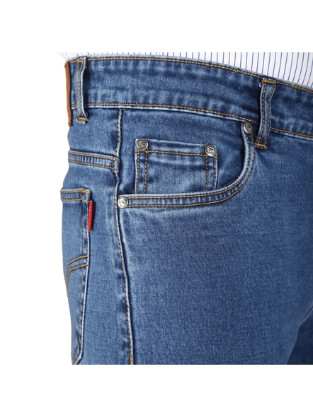 FLAGS Men's Slim Fit Jeans (BasicSTR)-32-Medium Blue-3