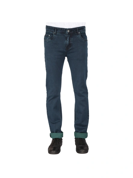 FLAGS Men's Slim Fit Jeans (BasicSTR)-Basic-STR-079-42-VGreen
