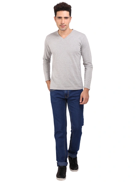 Outdoor Men's Regular Fit Jeans (OutdoorJeans8)-32-Dark Blue-3
