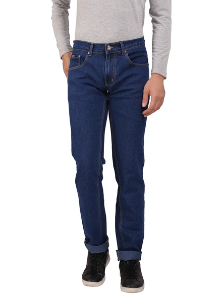 Outdoor Men's Regular Fit Jeans (OutdoorJeans8)-Outdoor-Jeans-859-DarkBlue_40
