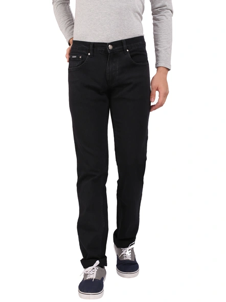 Outdoor Men's Regular Fit Jeans (OutdoorJeans8)-Outdoor-Jeans-861-JetBlack_48