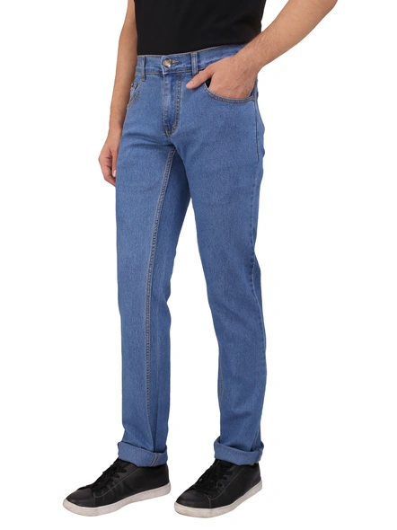 Outdoor Men's Regular Fit Jeans (OutdoorJeans8)-Blue-34-2