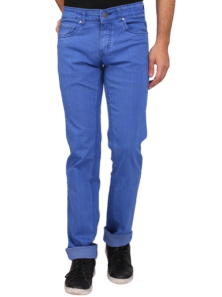 FLAGS Men's Straight Fit Jeans (Super Stretch)-Raml12157-STR-48-SkyBlue