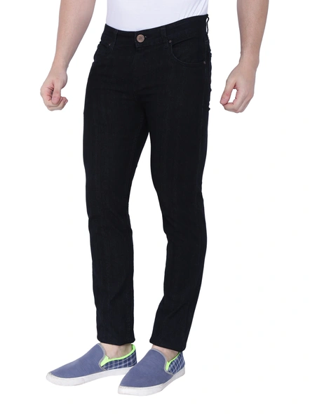 FLAGS Men's Slim Fit Jeans (Raml122)-30-Black-2