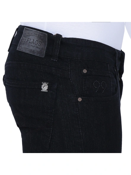 FLAGS Men's Slim Fit Jeans (Raml122)-30-Black-3