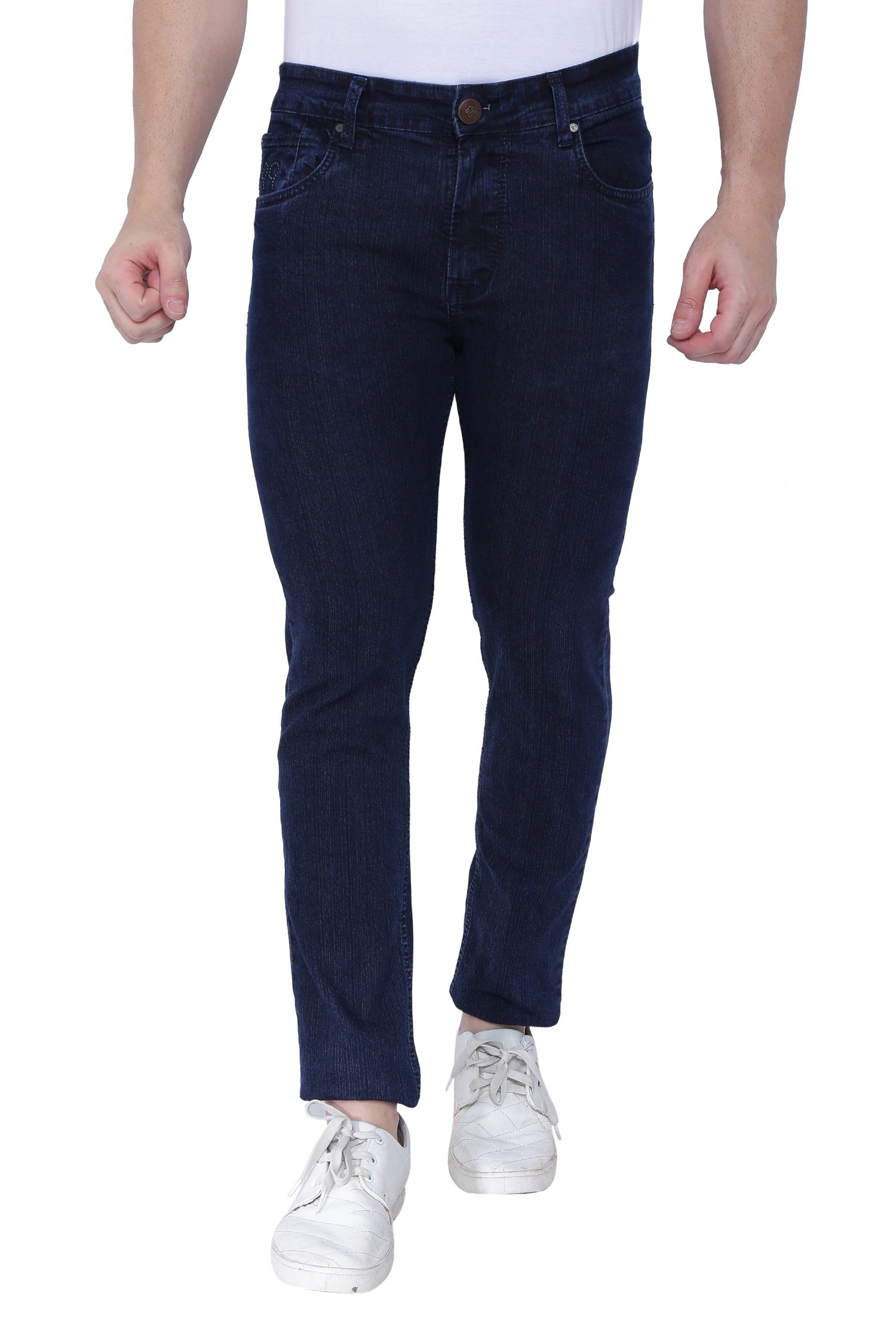 FLAGS Men's Slim Fit Jeans (Raml122) - Premium Stretch Denim-Raml12246-STR-32-C-Blue