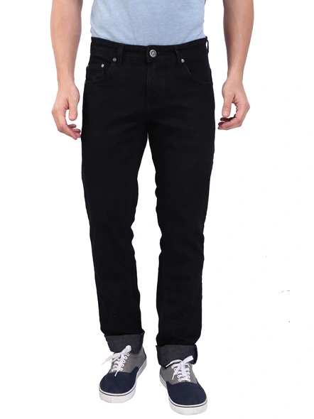 FLAGS Men's Slim Fit Jeans (Raml-Economy)-Raml57206-STR-30-Black