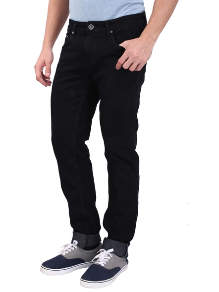 FLAGS Men's Slim Fit Jeans (Raml-Economy)-32-Black-2