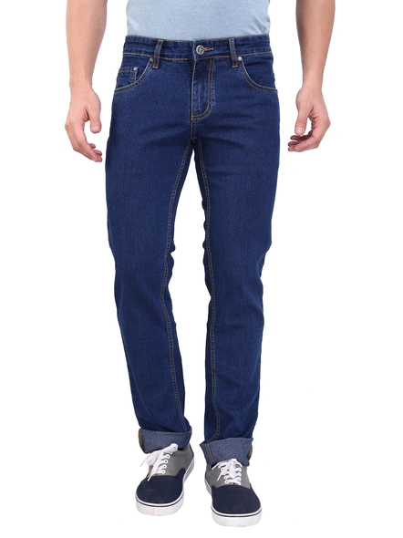 FLAGS Men's Slim Fit Jeans (Raml-Economy)-48-Dark Blue-1