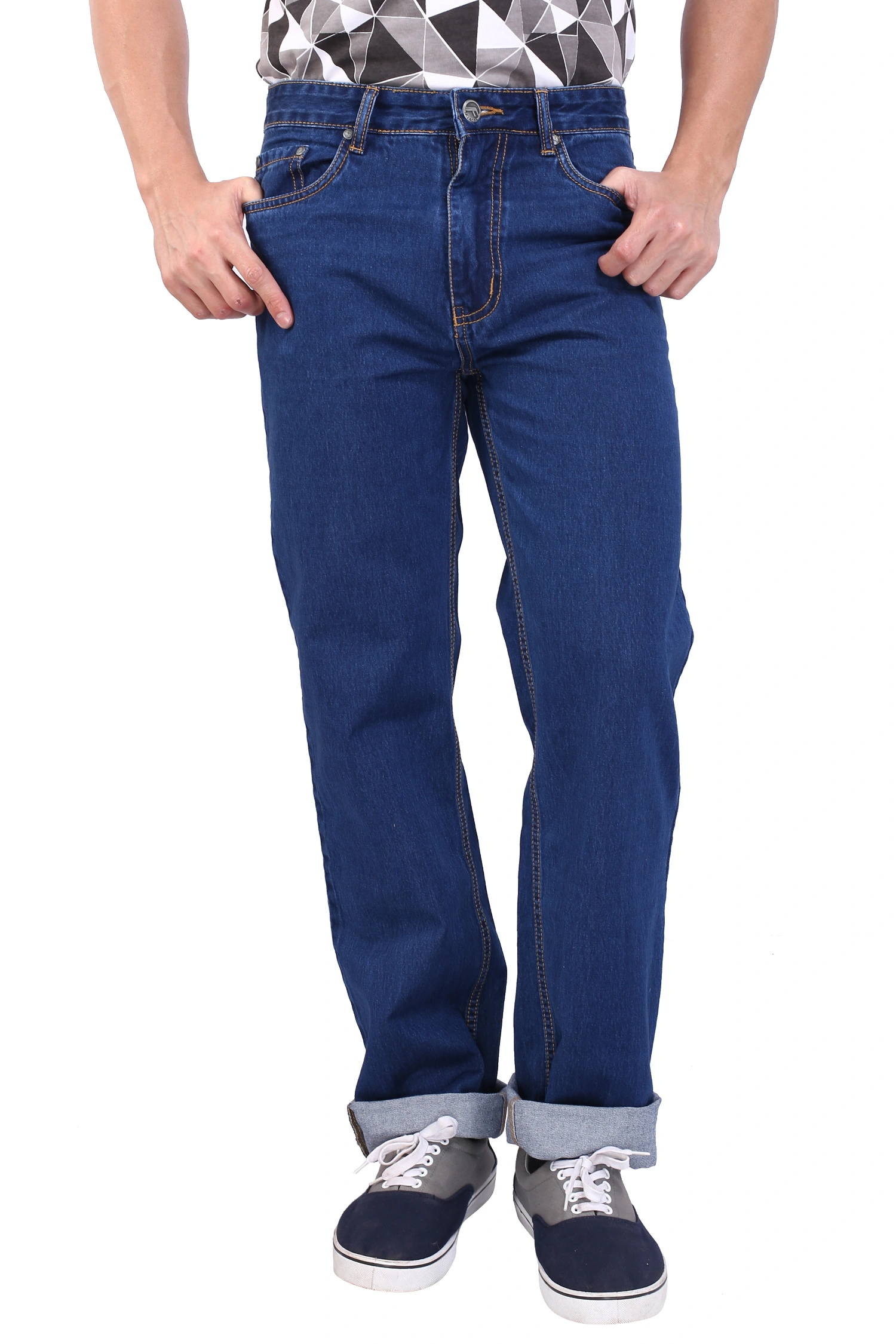 FLAGS Men's Jeans Silky Denim (Ram-Basic)-Raml759-28-Blue