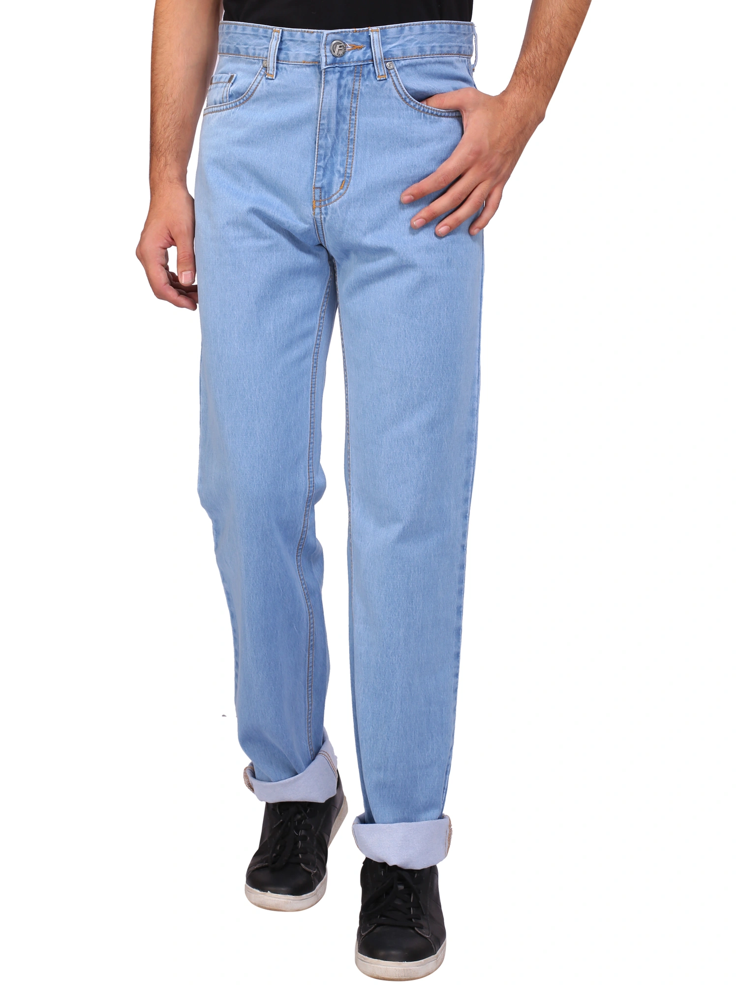 FLAGS Men's Jeans Silky Denim (Ram-Basic)-Raml765-40-Iceblue