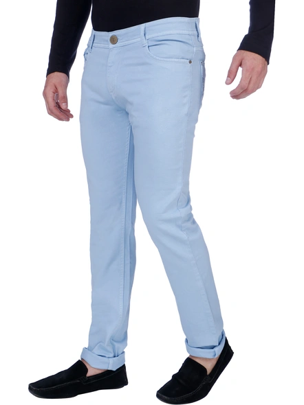 FLAGS Men's Slim Fit Stretch Jeans (Ram-895)-36-Ice Blue-3