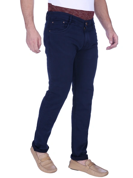 FLAGS Men's Slim Fit Stretch Jeans (Ram-895)-32-Navy Blue-2