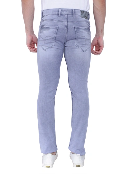 FLAGS Men's Slim Fit Stretch Jeans (Raml987)-Grey-38-1