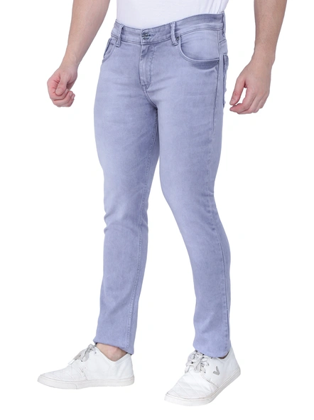 FLAGS Men's Slim Fit Stretch Jeans (Raml987)-Grey-40-2