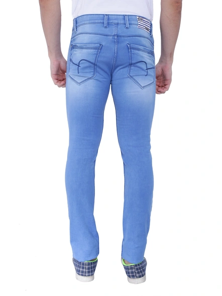 FLAGS Men's Slim Fit Stretch Jeans (Raml987)-Ice Blue-34-1
