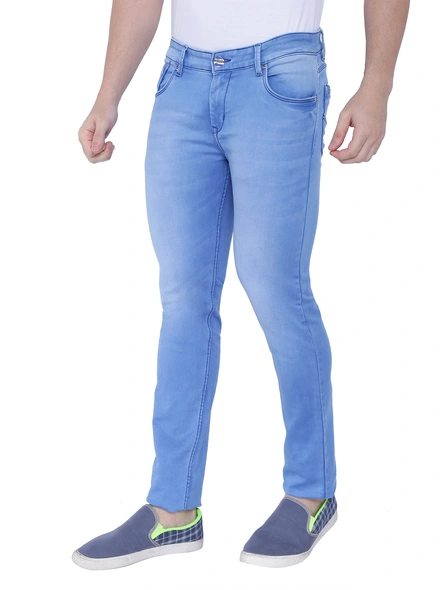 FLAGS Men's Slim Fit Stretch Jeans (Raml987)-44-Ice Blue-2