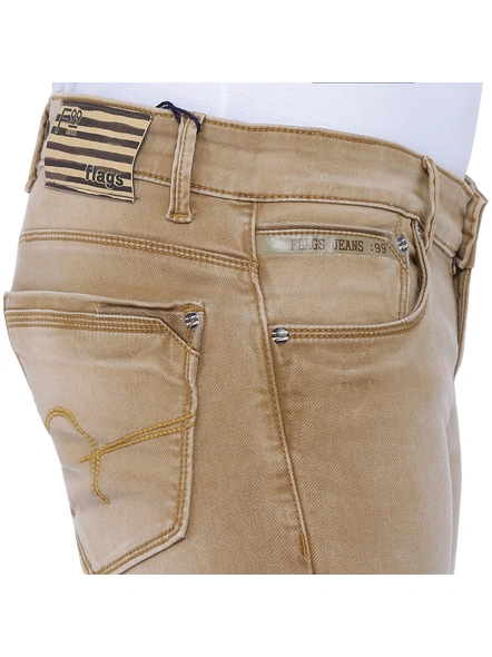FLAGS Men's Slim Fit Stretch Jeans (Raml987)-Khaki-32-3
