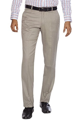 FLAGS Men's Formal Trouser PV Stretch (Trouser)-Trouser_001_Fawn_STR-30