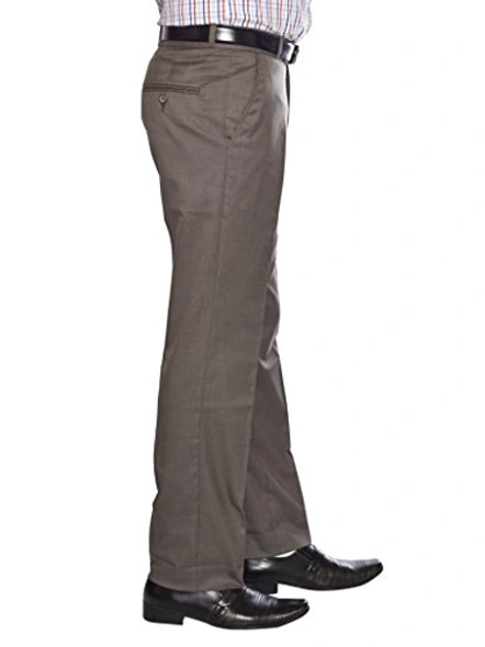 FLAGS Men's Formal Trouser PV Stretch (Trouser)-34-Light Brown-2