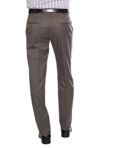 FLAGS Men's Formal Trouser PV Stretch (Trouser)-42-Light Brown-1