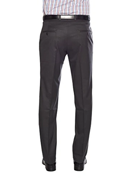 FLAGS Men's Formal Trouser PV Stretch (Trouser)-30-Dark Grey-1
