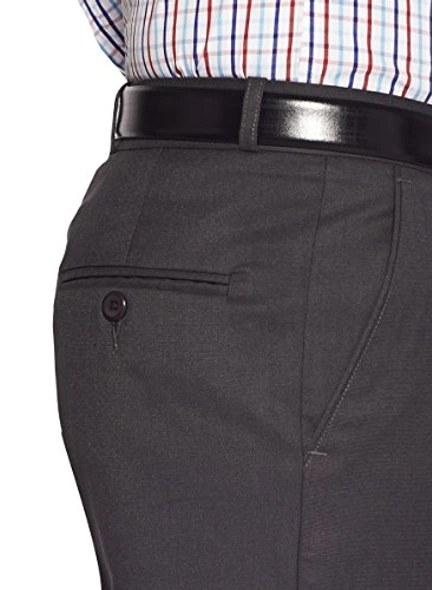 FLAGS Men's Formal Trouser PV Stretch (Trouser)-30-Dark Grey-4