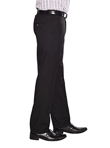 FLAGS Men's Formal Trouser PV Stretch (Trouser)-30-Black-2