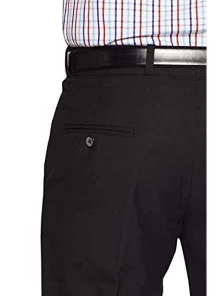 FLAGS Men's Formal Trouser PV Stretch (Trouser)-30-Black-3
