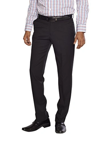 FLAGS Men's Formal Trouser PV Stretch (Trouser)-Trouser_005_Black_STR-32