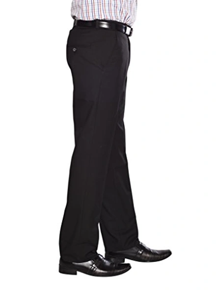 FLAGS Men's Formal Trouser PV Stretch (Trouser)-32-Black-2
